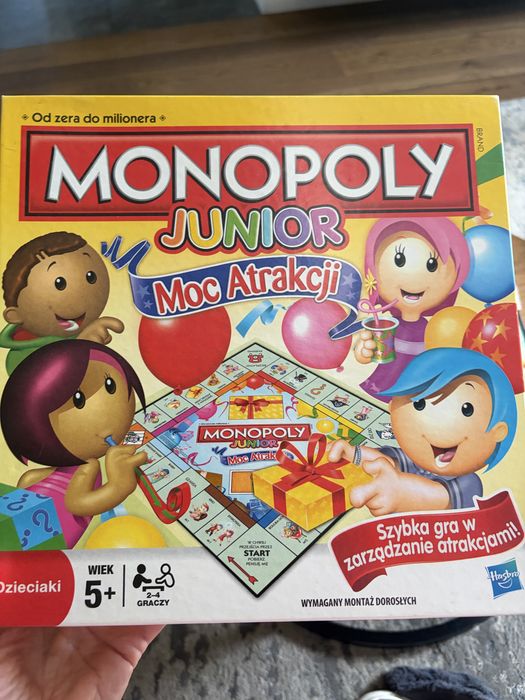 Monopoly junior 5+ Moc atrakcji Hasbro