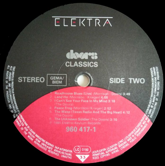 Doors	- - - - -	Classics	- - - - -	LP431279930176983045