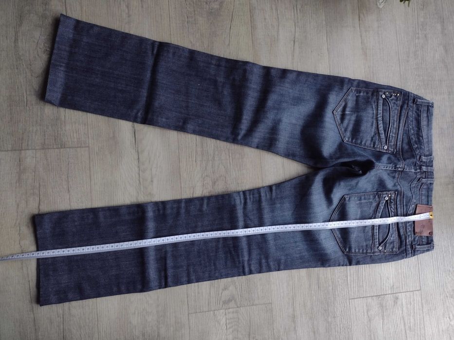 Spodnie jeans ciemno granatowe damskie