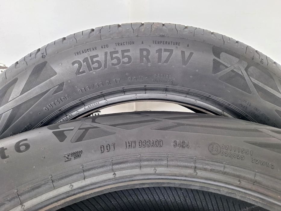 215/55 R 17 Continental EcoContact 6 Jak Nowe