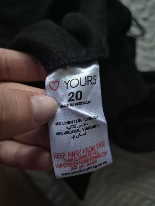 Czarne bermudy damskie,Tailored for you,r.XXL