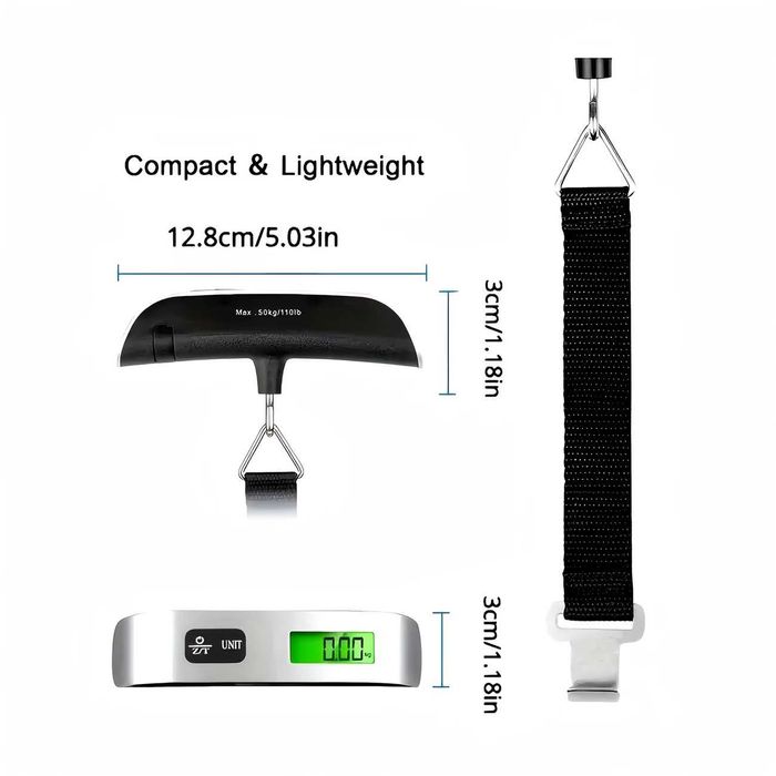 przenośna podróżna waga bagażowa nowa  /50 kg