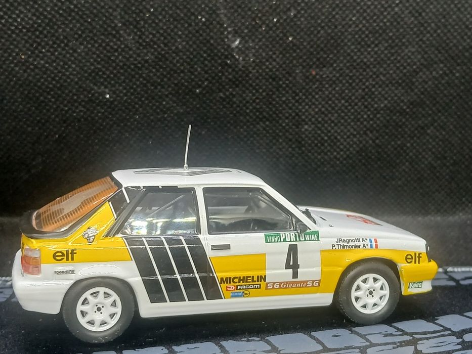 Miniatura  1/43 Renault 11 Turbo- J. Raganoti  Rally  de Portugal  1987