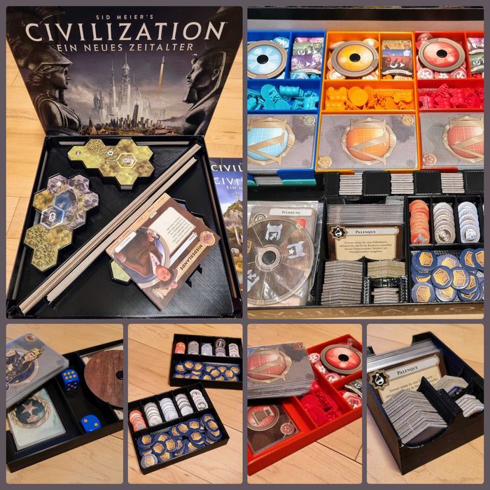 Insert organizer do gry Civilization – Nowy Początek + Terra Incognita