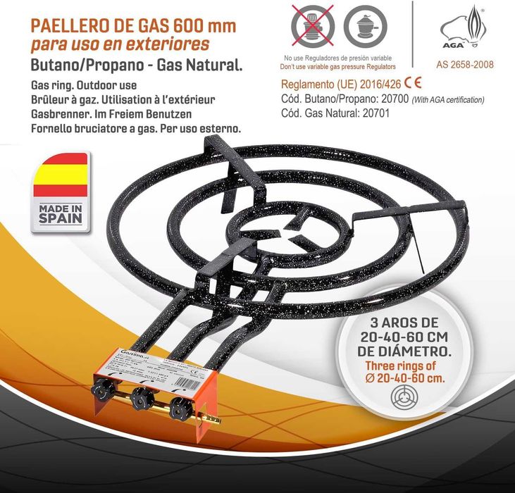Kit de paella 60cm