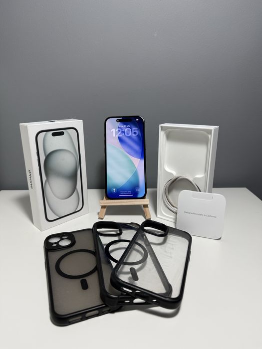 iPhone 15 | Black | 87% | Zestaw