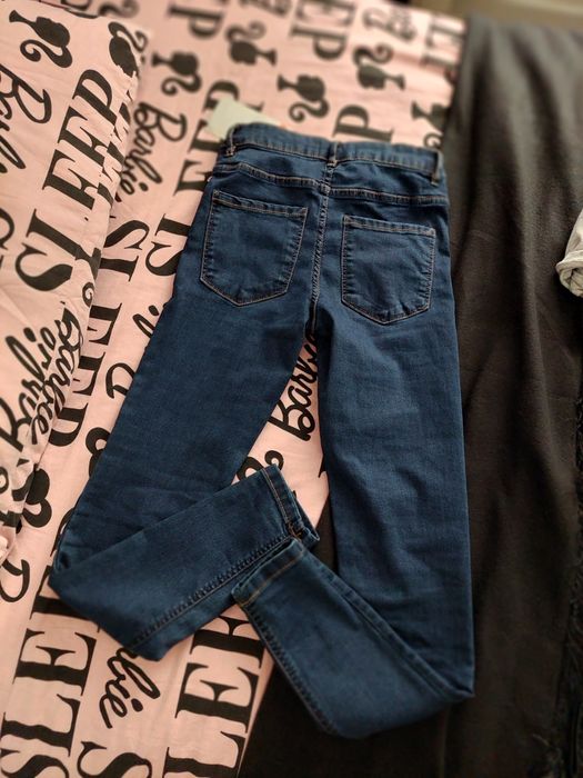 Jeansy mid waist skinny