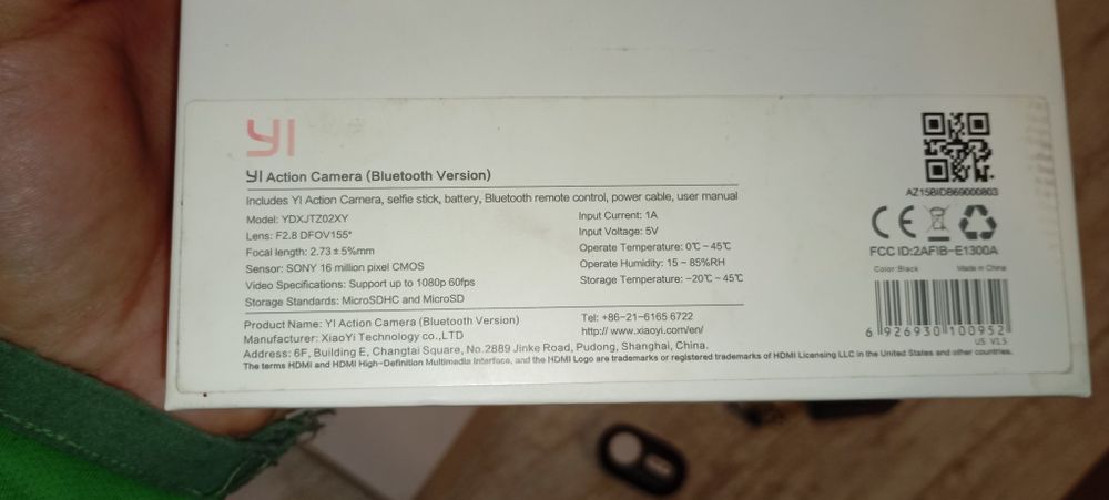 Екшен камера Yi ection Bluetooth version