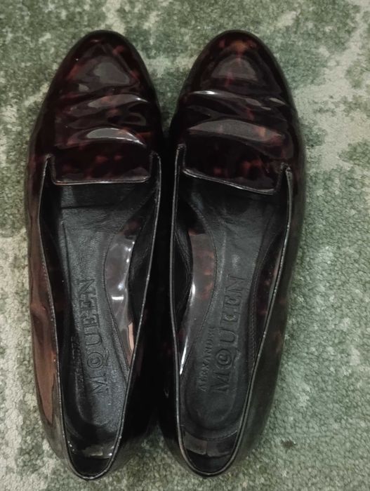 Шкіряні жіночі лофери Alexander McQueen (Оригінал)