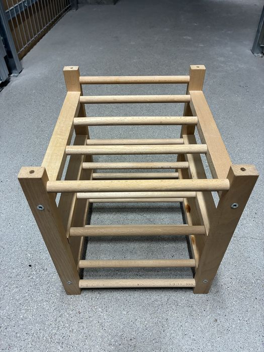 Ikea HUTTEN Stojak na 9 butelek wina, lite drewno