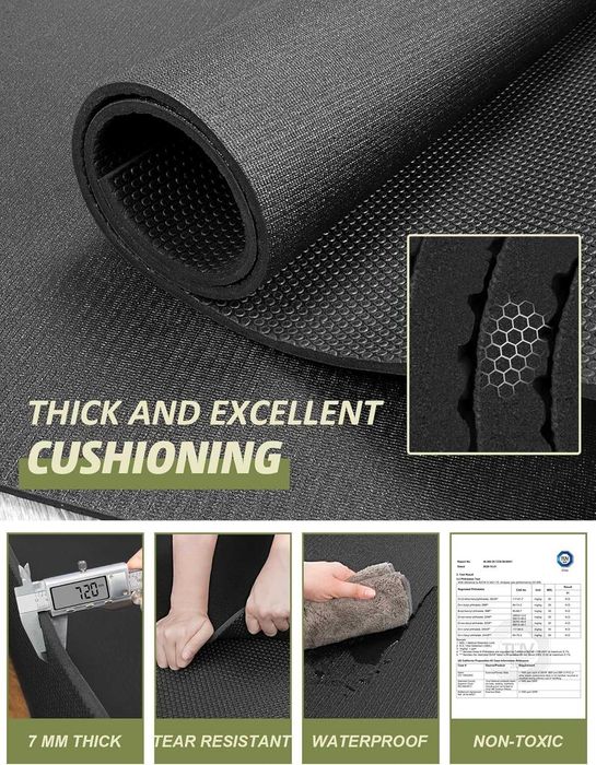 innhom Mata ochronna na podłogę sprzęt fitness 243 x 152 x 0,7 cm