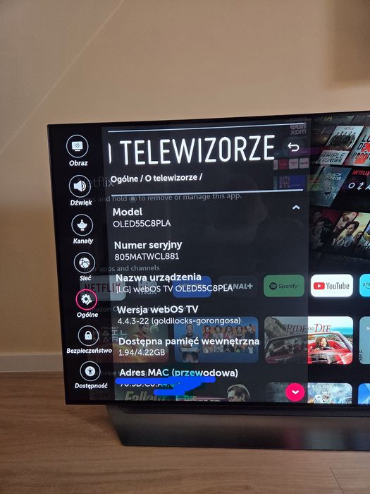 LG C8 OLED 55 cali