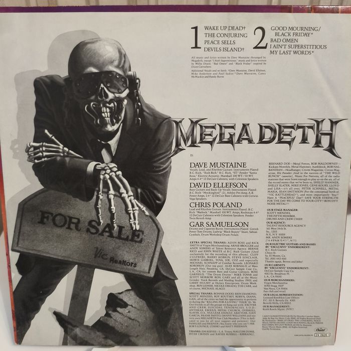 Megadeth -peace sells, but whos buying
