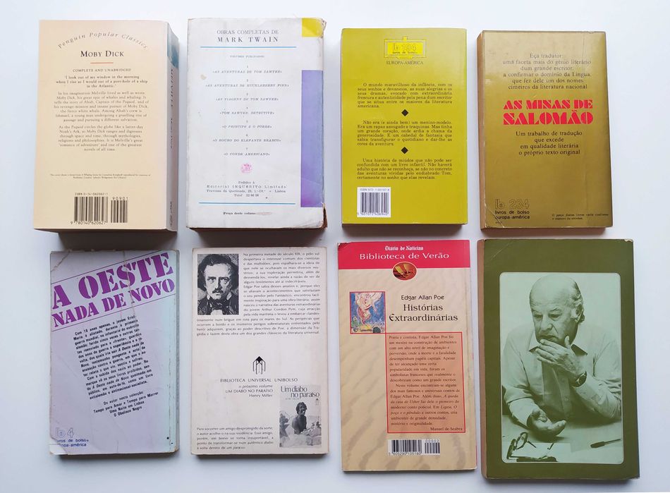 CLÁSSICOS: Mark Twain, Edgar Poe, Herman Melville, ... (desde 1,50€)