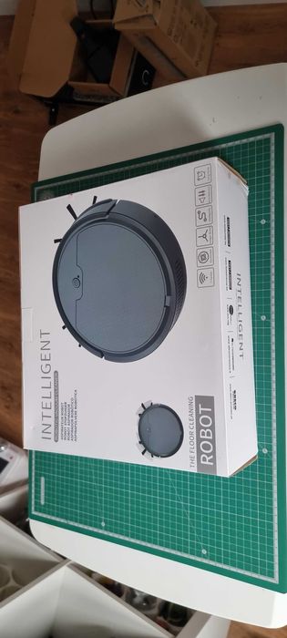 Aspirador Robô Inteligente Preto