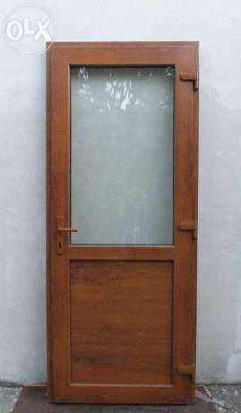 Drzwi zewnętrzne PCV 90x210 złoty dąb jak ALUMINIOWE różne rozmiary