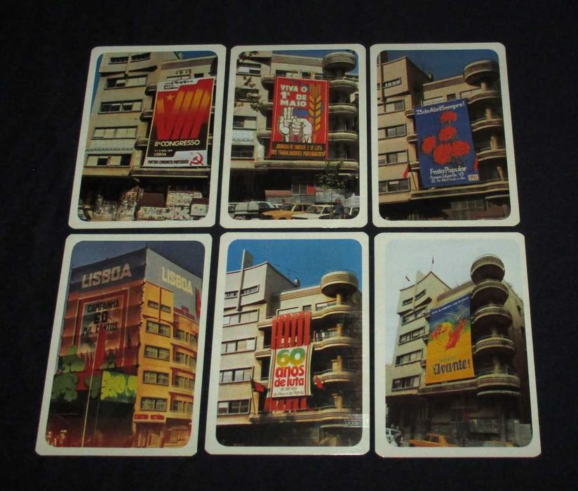 Colecção de 6 Calendários 1985 PCP Partido Comunista