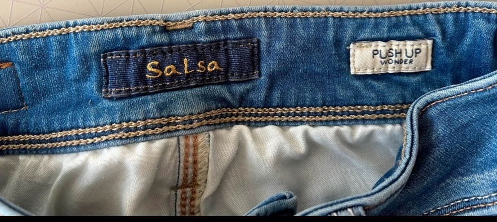 Calças de Ganga da Salsa Originais - NOVAS