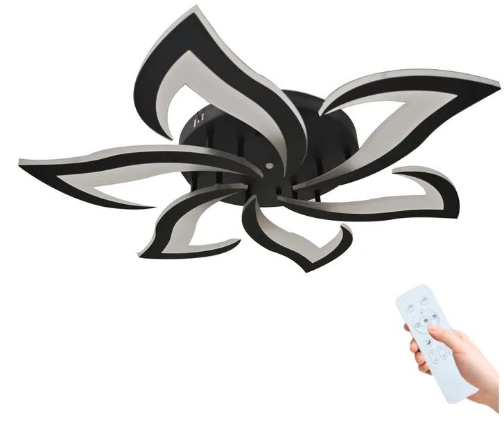 Lampa Led Plafon LOTOS 6 ringów 66 W CZARNA
LAMPA