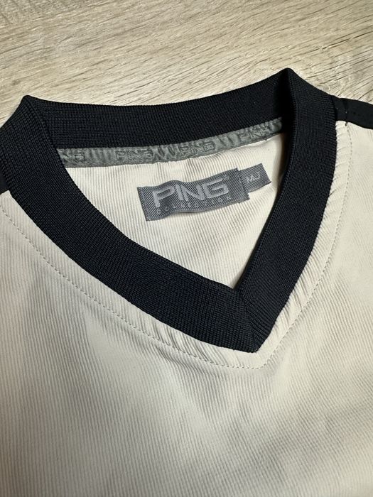 Bluzka sportowa na krótki rękaw | S / 36 | czarno-beżowa