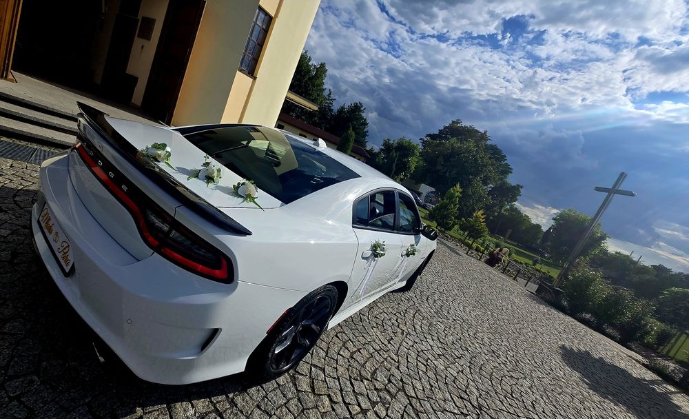 Auto do ślubu Dodge Charger V8, HEMI, Jaguar XJ Łódzkie