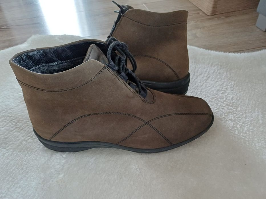 Buty damskie zimowe ortopedyczne skórzane Solidus rozm 7,5 (40,5).