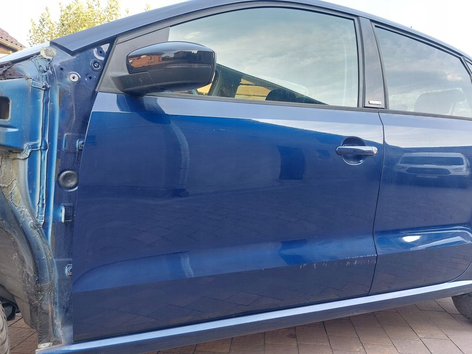vw polo 6r 6c 09-17r drzwi lewy przód przednie + lewy tył lewe tylne ld5q