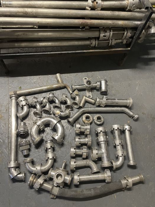 Труби нержавійка харчова1-2 дюймові «молочні» магістраль для сироварні