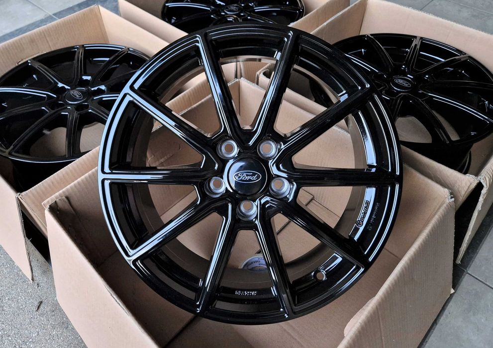 Alufelgi 17 5x108 Ford Mondeo Kuga C S-Max Focus Galaxy Edge Czarne 5#