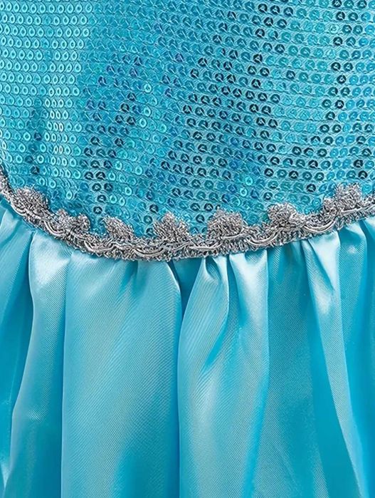 GRATIS! Nowa suknia Elsa Elza Kraina Lodu, r. 122 bal przebranie