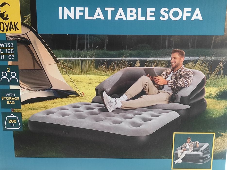 Sofa, materac,pompa.Komlett