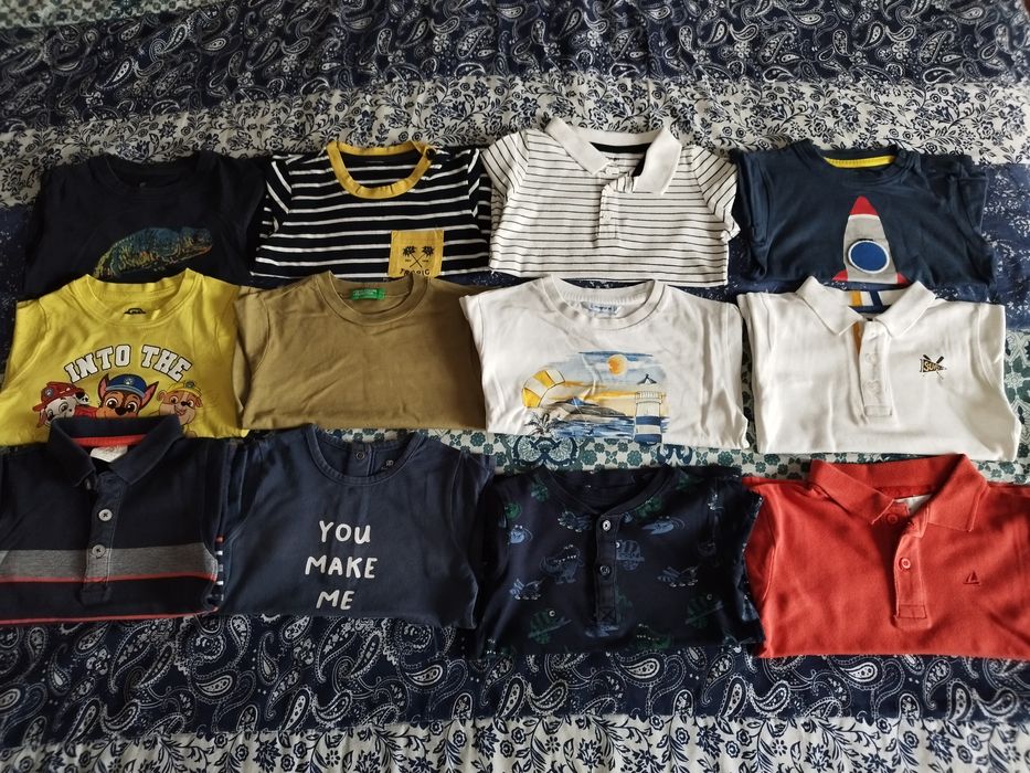 5 T-shirts menino 2 anos