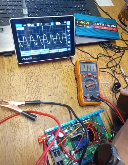 Інвертор Tataliken 1000W, 1600W  12-220v чистий (правильний) синус