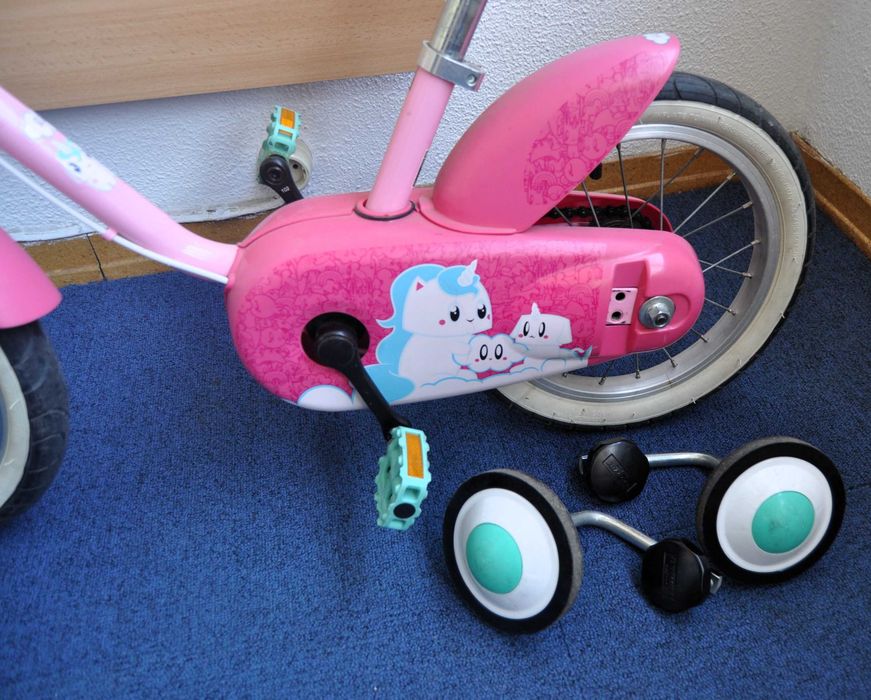 Bicicleta BTWIN criança 3 - 7 anos, roda 14", c/ rodinhas. Setúbal