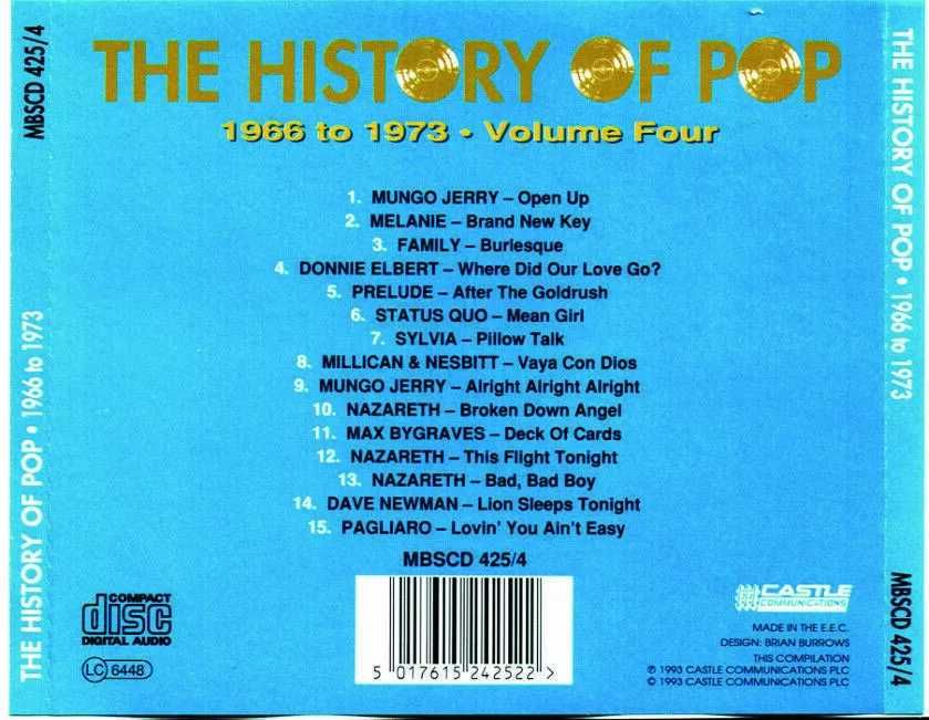 The History Of Pop - 1966 To 1973 - Volume 4 - CD - near MINT - 1993
