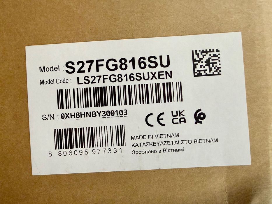 Samsung 27 Odyssey OLED G8 G81SF 4K 240Hz