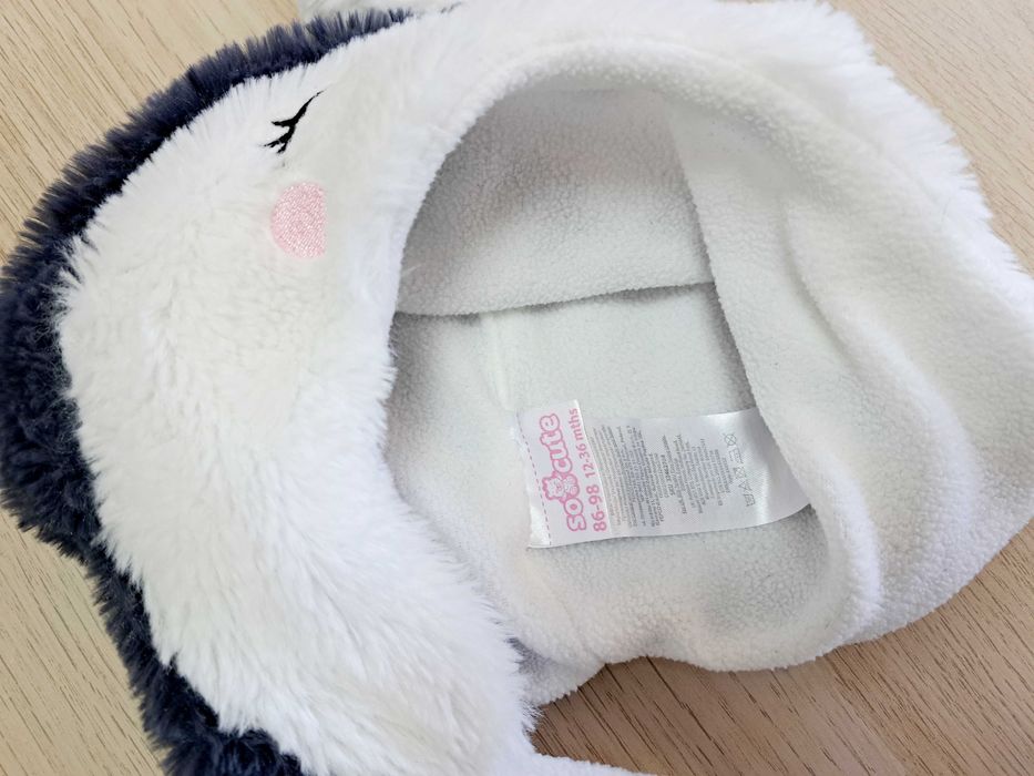Czapka dziecięca "Pingwinek" rozm. 86-98 (12-36 ms-cy)
