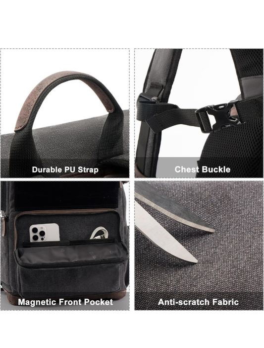 Mochila fotografia / video estilo vintage