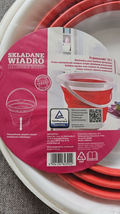 Składane wiadro 10 l