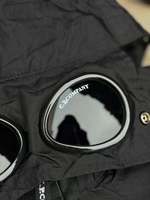 Вітрівка C.P. Company з лінзами чоловіча чорна ветровка Сп Компани