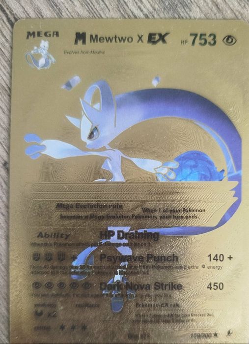 Karta pokemon mewtwo x