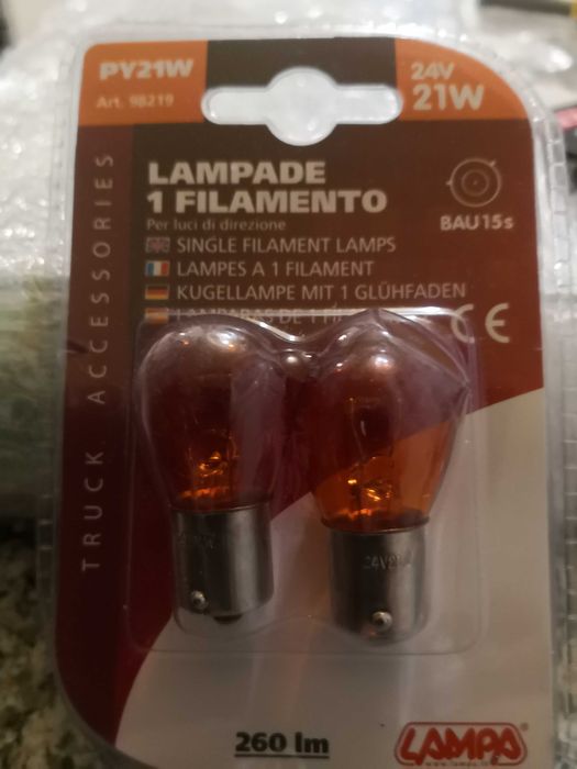Vendo Lâmpadas para Pesados 24V 21W - NOVAS!
