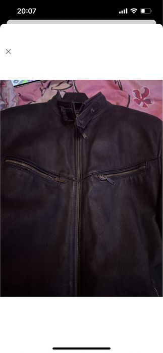 кожана чоловіча куртка