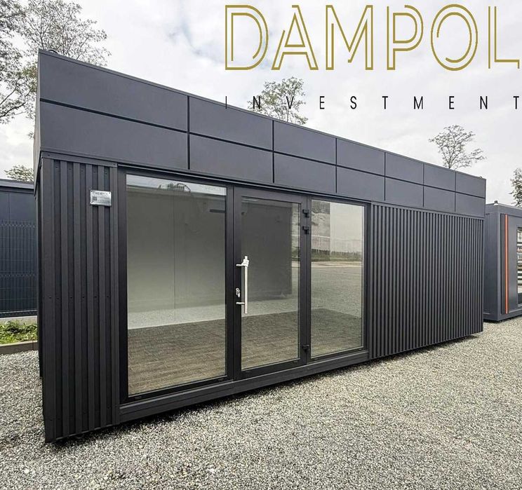 GOTOWY pawilon/kontener 7x3 usługowy handlowy biurowy ogrodowy leasing