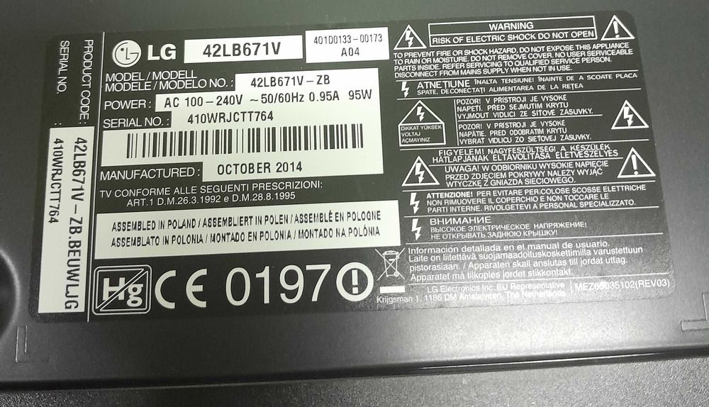 LG_42LB671V vendo todas as peças