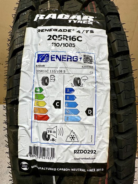 Radar Renegade 205 R16c 110/108S szt 1 Nowa !! 2024