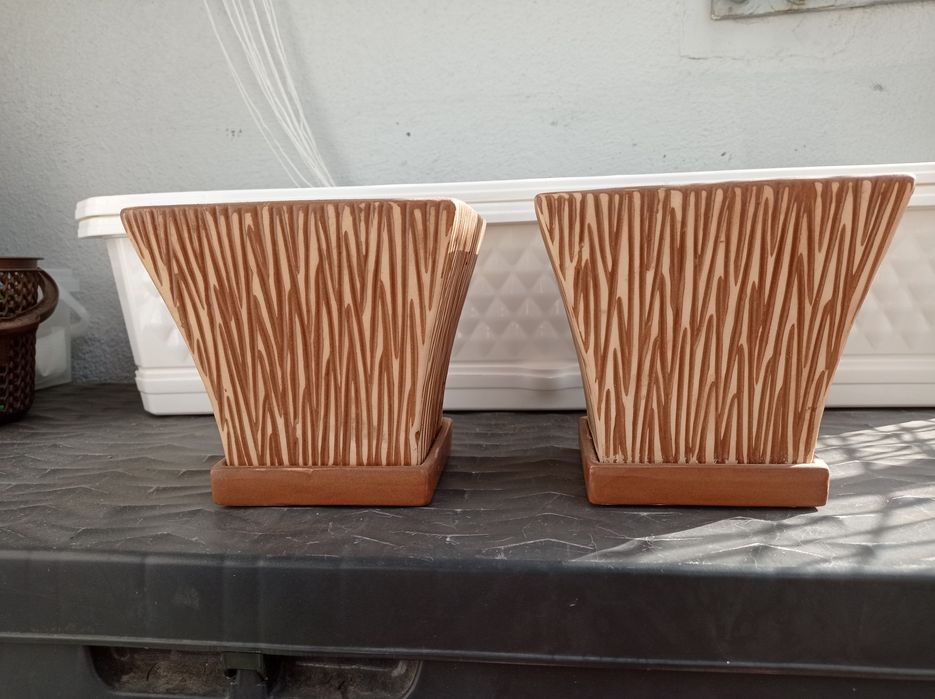 Donica, osłona, kamień na kwiaty i zioła,balkon,taras - 2 szt KOMPLET