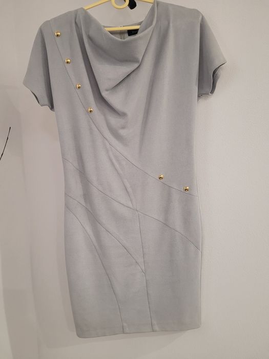 Szara sukienka elegancka M