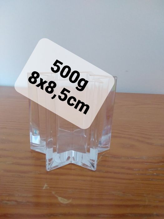 Copo arrumação forma estrela, vidro