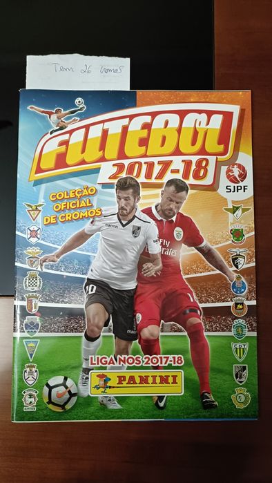 Cadernetas futebol incompletas